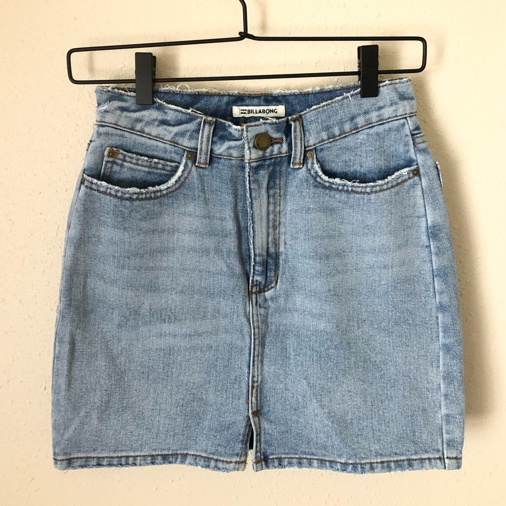 Billabong Black Magic Denim Skirt